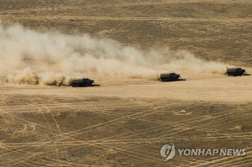 2020년 9월 중국과 러시아 등 다국적 군대가 참여한 가운데 러시아에서 열린 캅카스-2020 훈련 모습. <타스=연합뉴스>